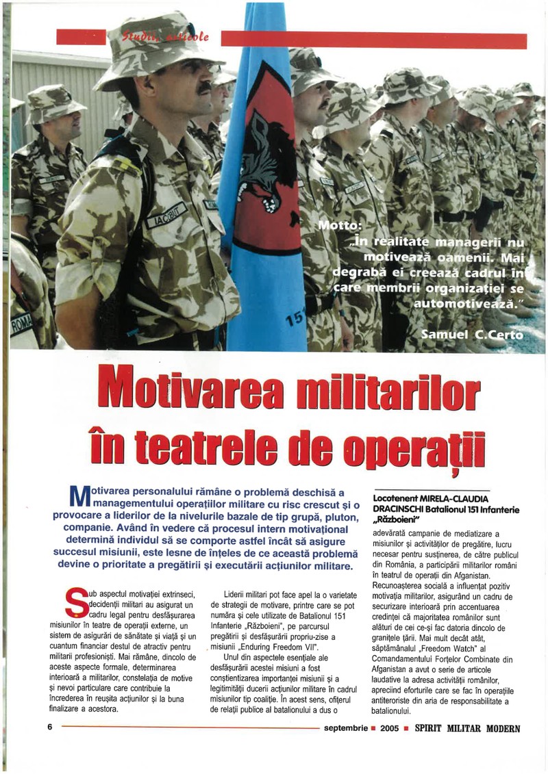 Motivare Militari